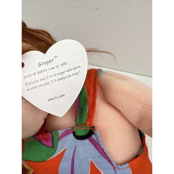 Ty Beanie Kids Boomer and Ginger And Tumbles 1994 Vintage Stuffed Toy Dolls - Picture 8 of 16